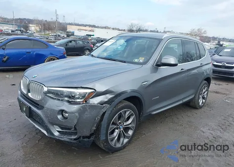 2015 BMW X3 xDrive35I z USA, uszkodzony, nr VIN 5UXWX7C52F0K35352